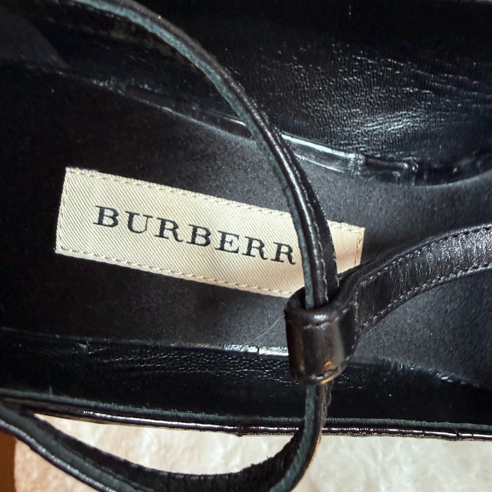 Burberry Black Leather Heels - Picture 3 of 8
